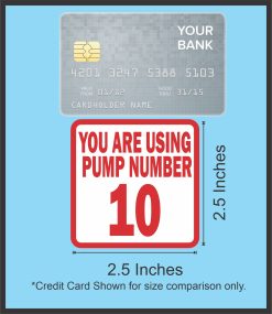 Pump Number Stickers