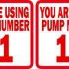 Pump Number Stickers