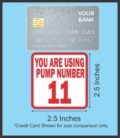 Pump Number Stickers