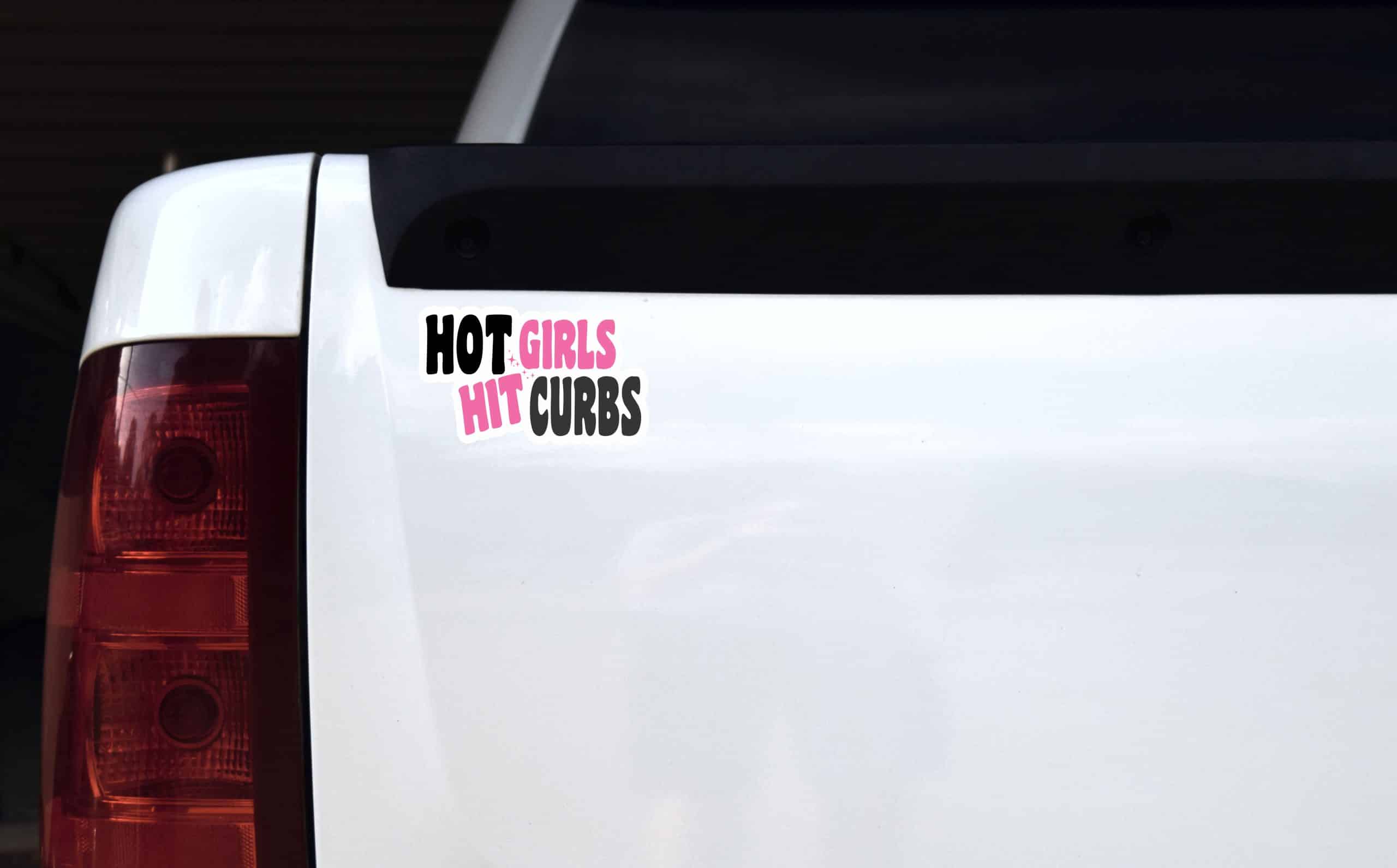 Curb Hitting Sticker