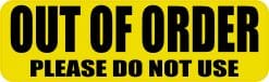 Out of Order Sticker
