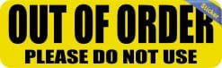 Out of Order Sticker