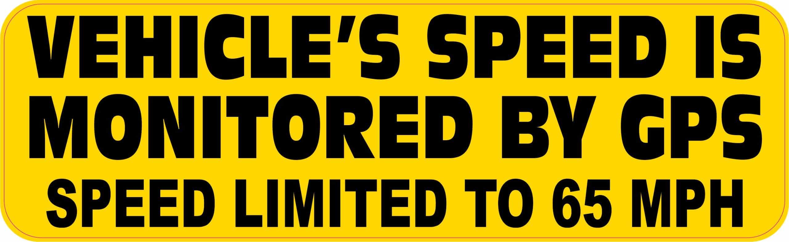 Monitored By GPS Sticker