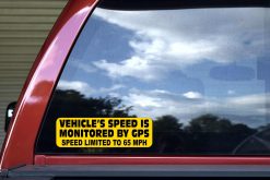 Monitored By GPS Sticker