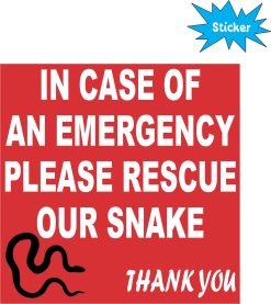 Emergency Pet Sticker