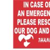 Emergency Pet Sticker