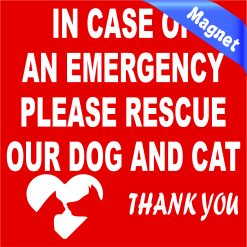 Emergency Pet Sticker