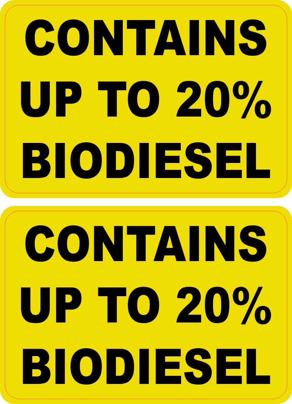 Biodiesel Stickers