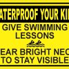 Swim Safety Sticker