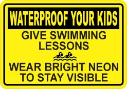 Swim Safety Sticker