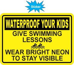 Swim Safety Sticker