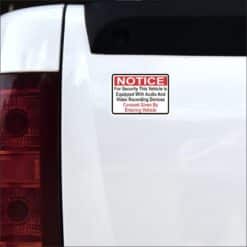 [2x] 3.5x2.5 Audio and Video Recording Consent Stickers