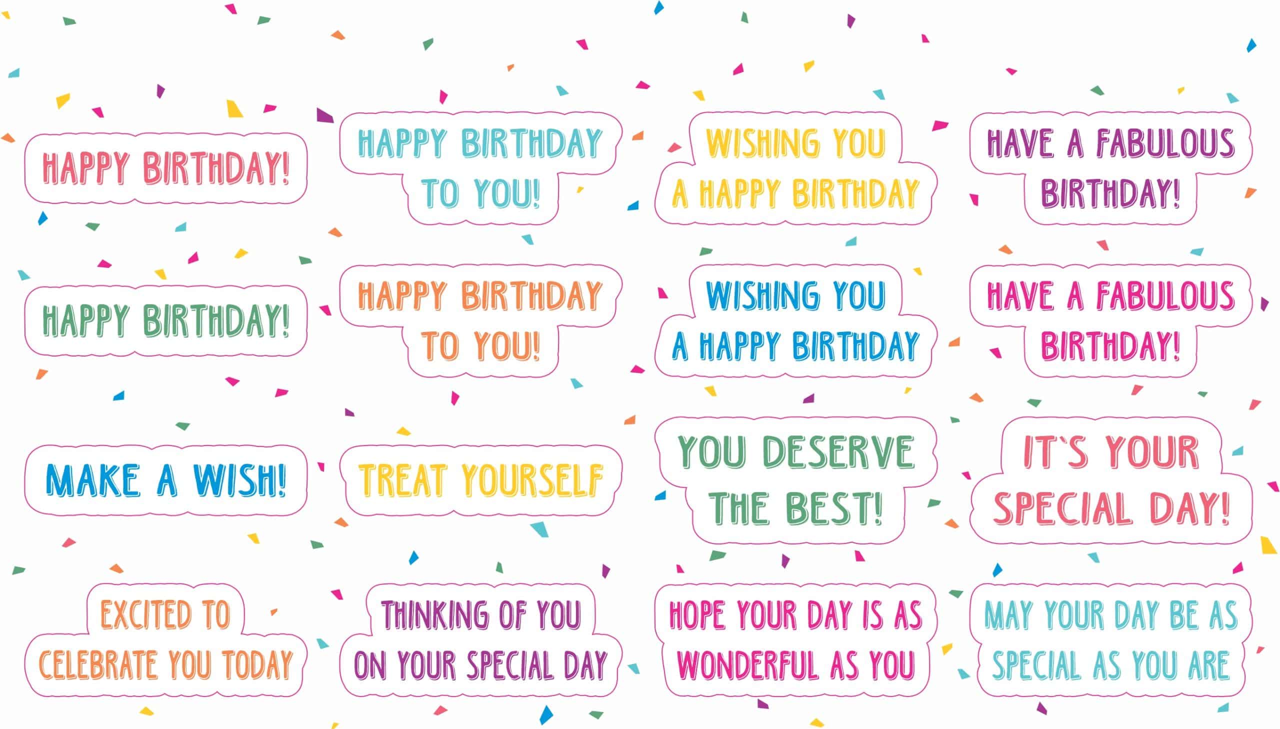Birthday Stickers