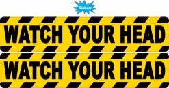 Watch Your Head Stickers