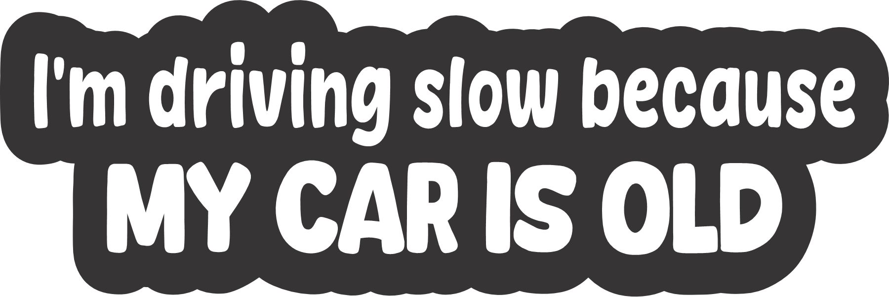 Slow Car Sticker