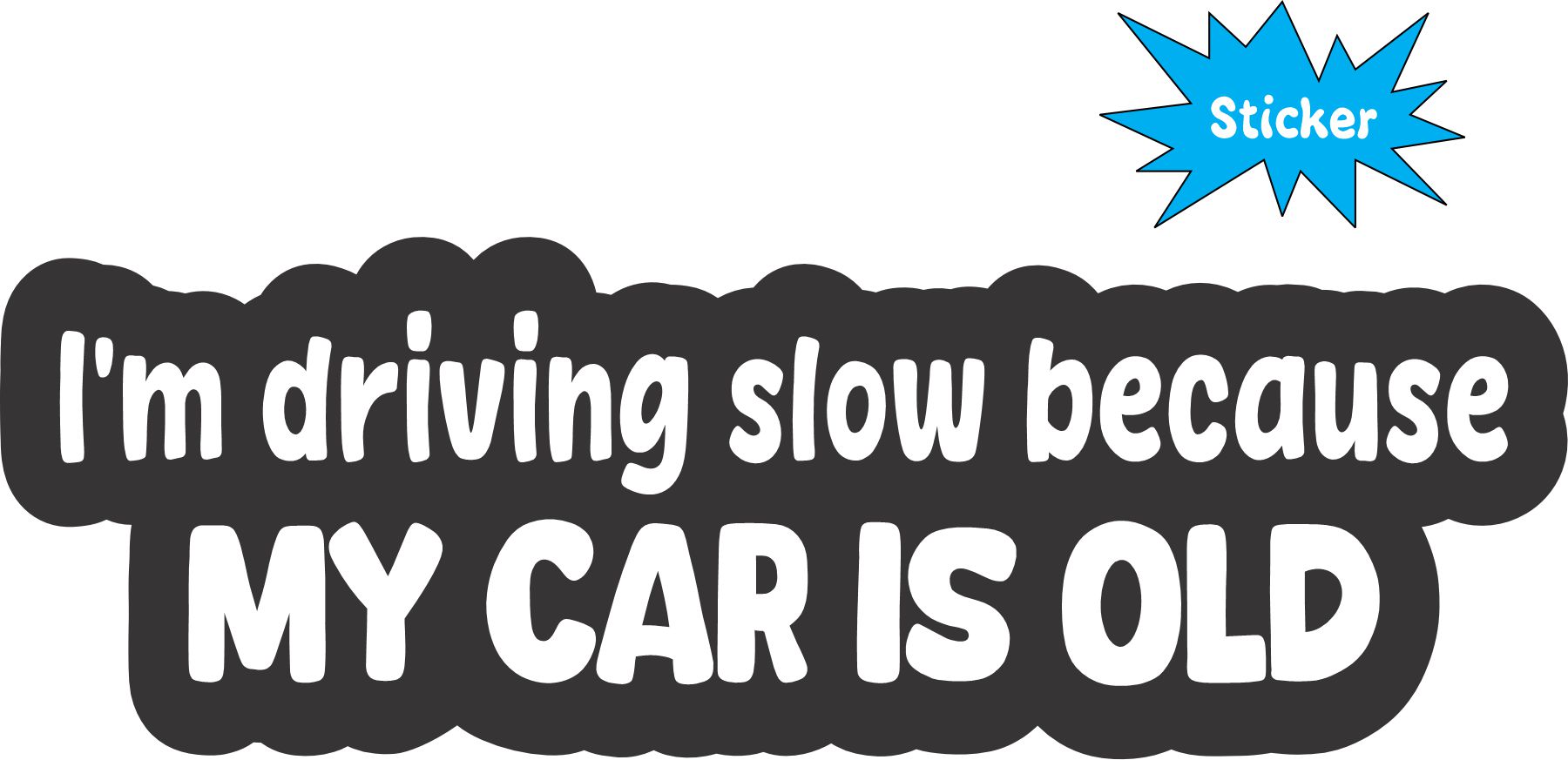 Slow Car Sticker