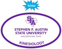 SFASU Sticker