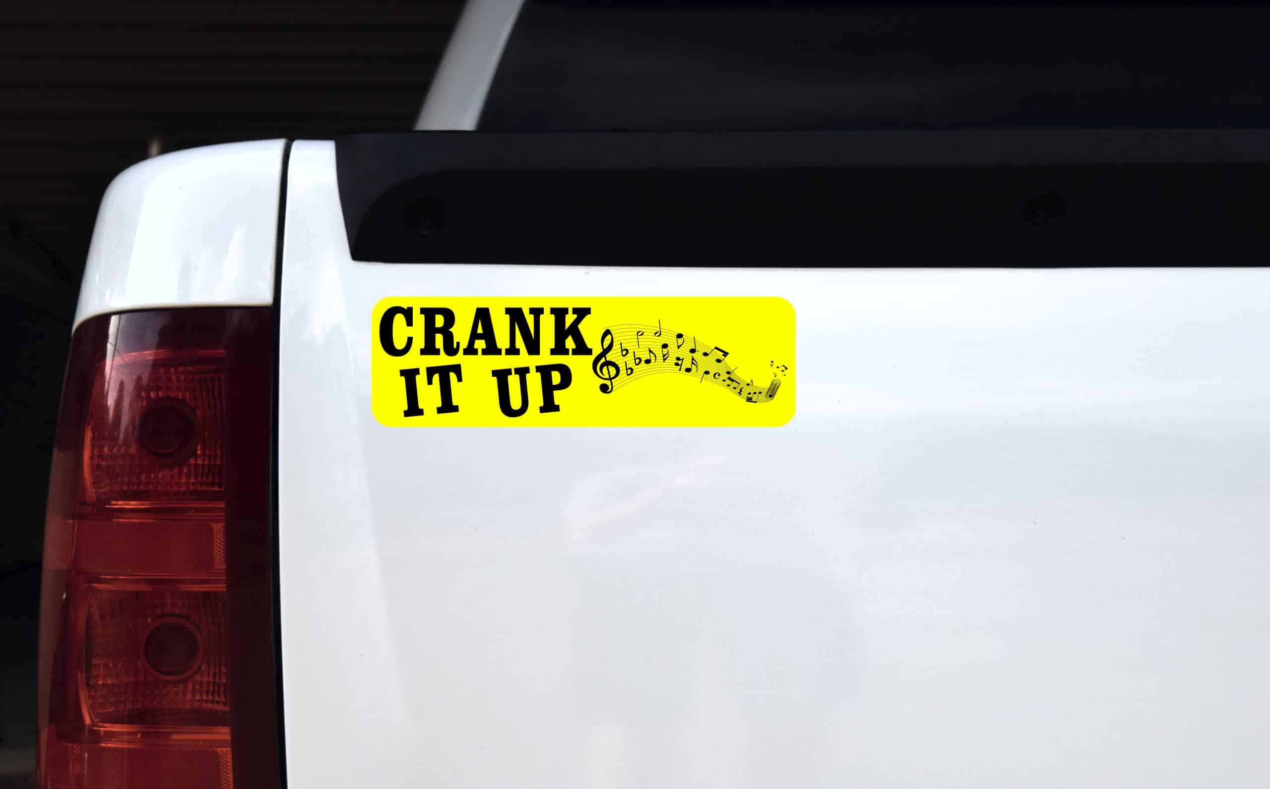 Crank It Up Sticker