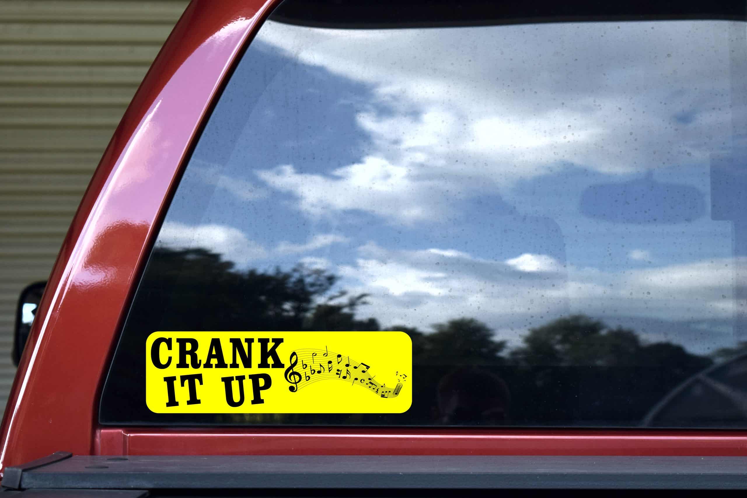 Crank It Up Sticker