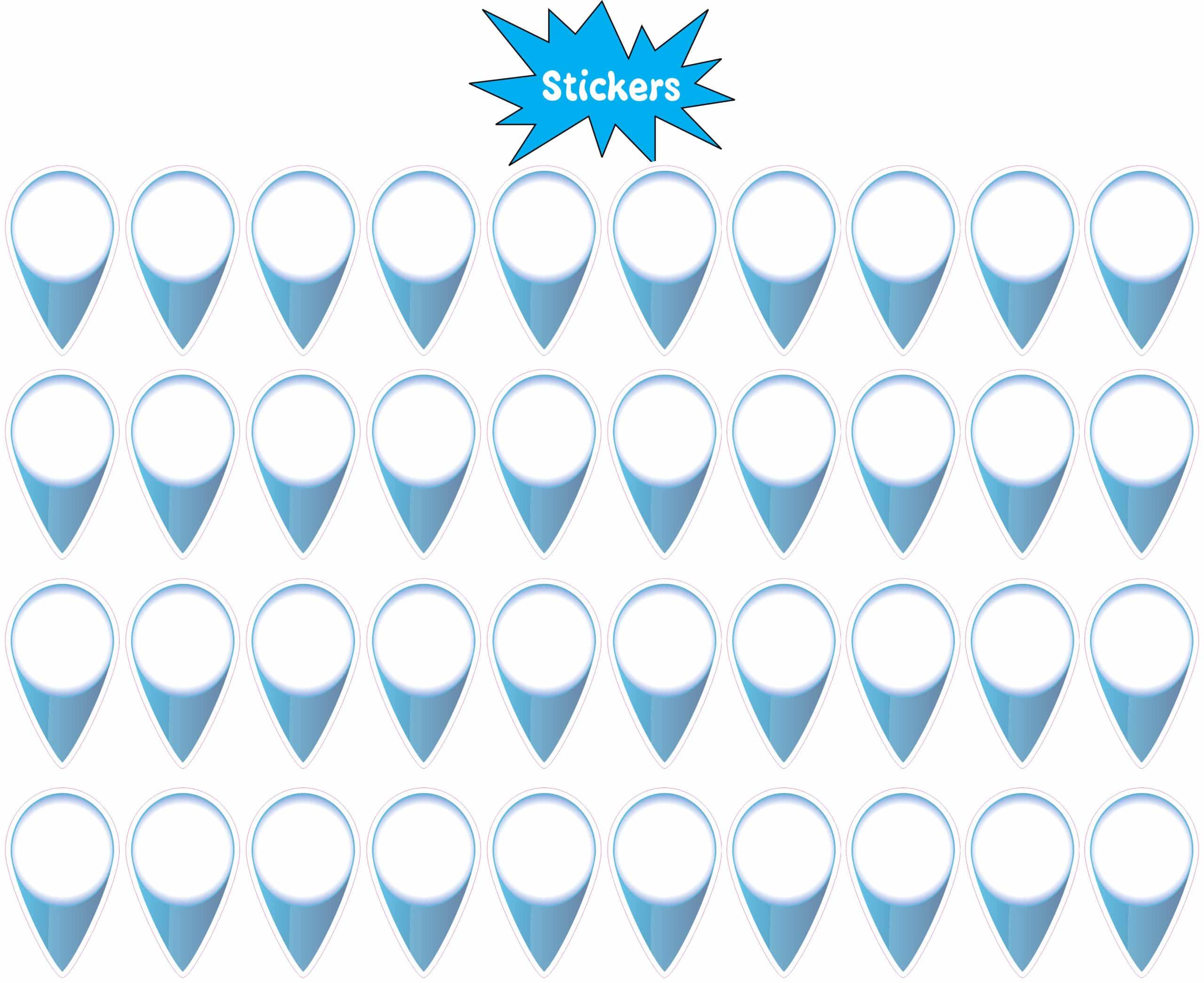 Map Pointer Stickers