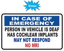 In Case of Emergency Sticker