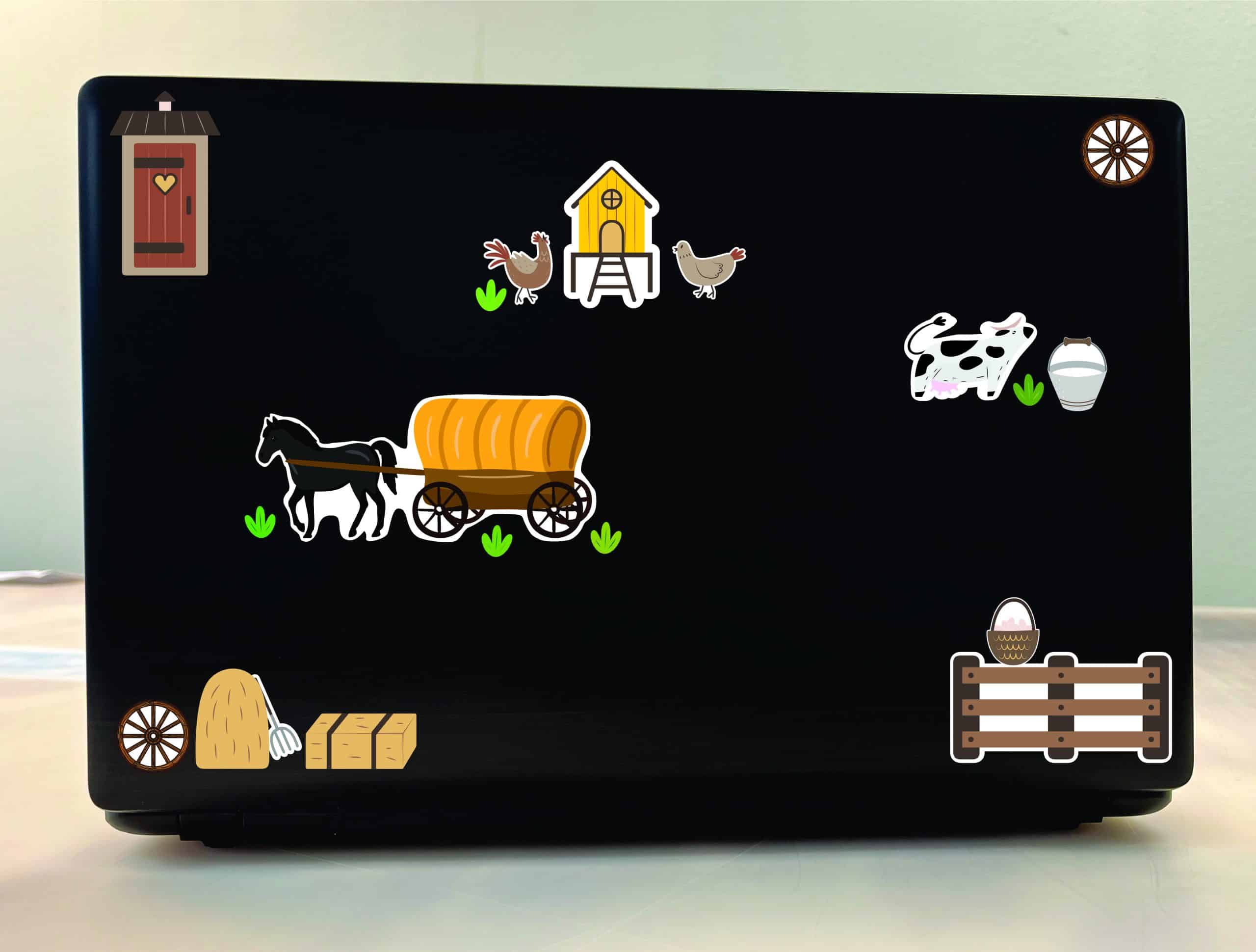 StickerTalk Old West Pioneer Farm Collection Vinyl Stickers - Image 3