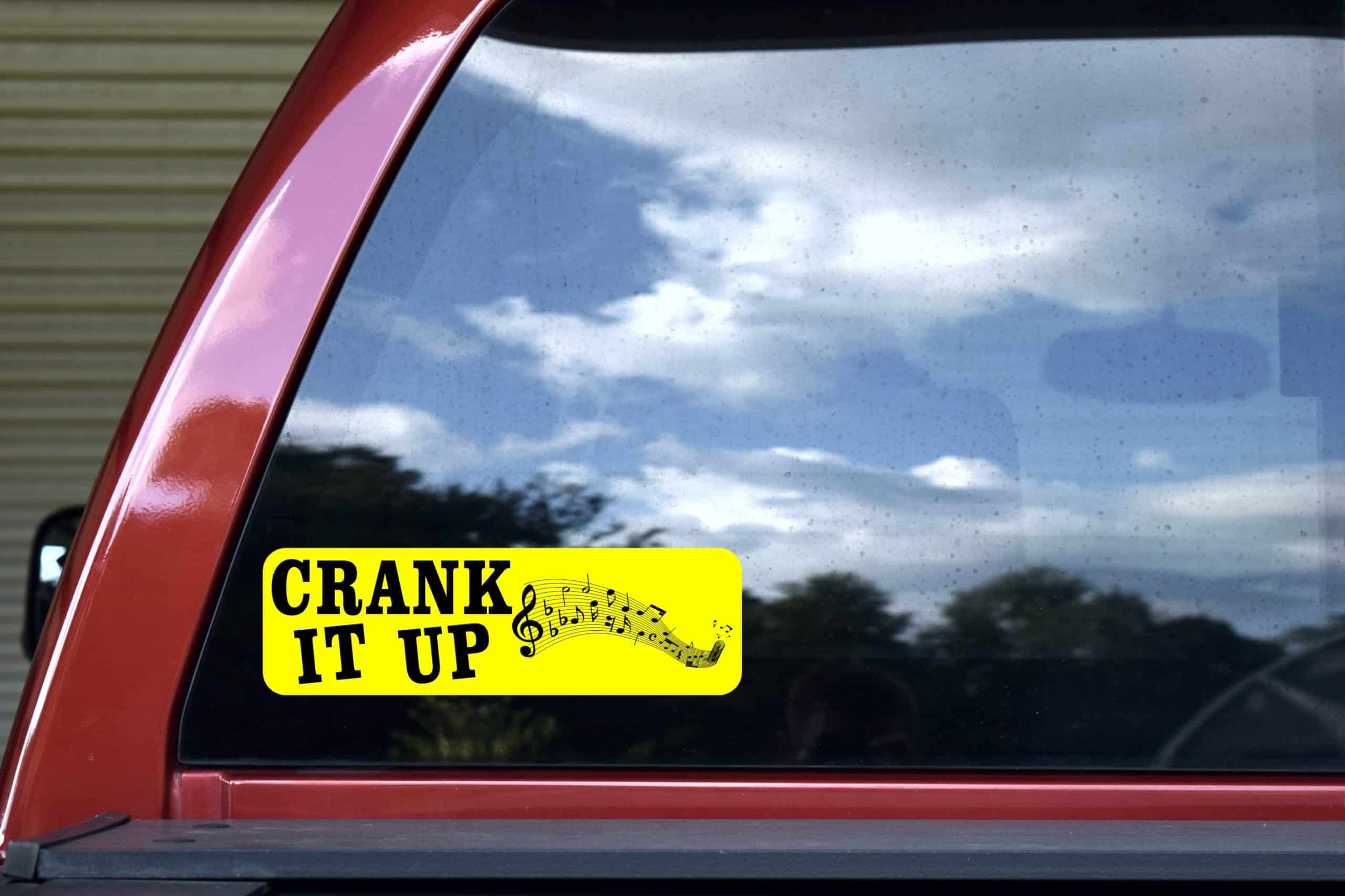 Crank it up Sticker