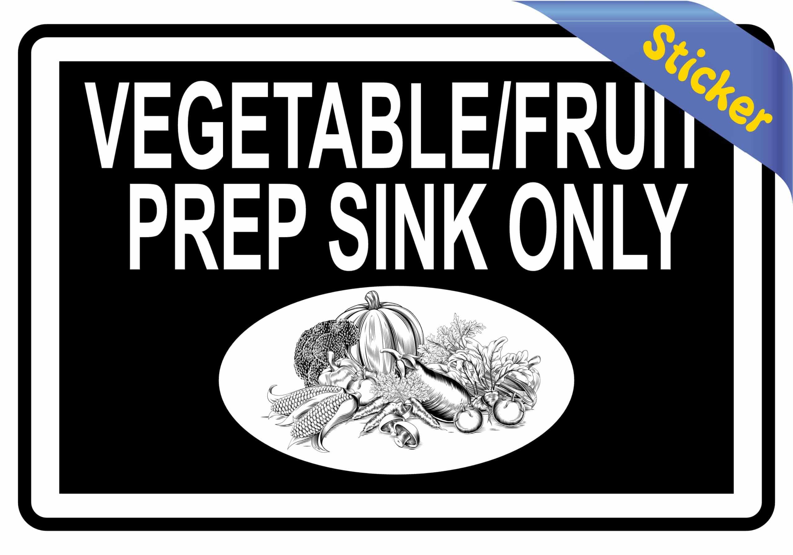 bold typography, vegetable illustration, professional signage design - vinyl removable sticker