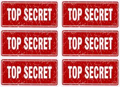 Top Secret Stickers