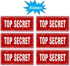 Top Secret Stickers