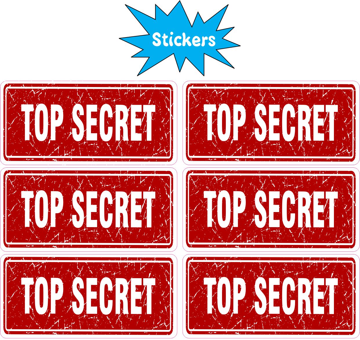 Top Secret Stickers