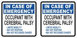 In Case Of Emergency Stickers