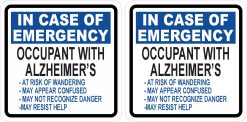 In Case Of Emergency Stickers