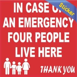 In Case of Emergency Sticker