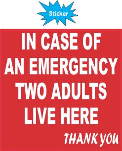 In Case of Emergency Sticker