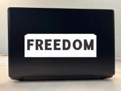 bold typography, patriotic text, clean minimal design - vinyl removable sticker