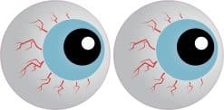 bloodshot eyes, red veins, pale blue irises - vinyl removable sticker