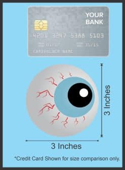 bloodshot eyes, red veins, pale blue irises - vinyl removable sticker