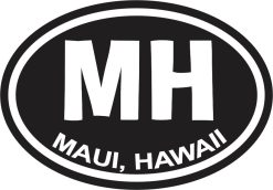 oval shape, bold typography, geographic identifier format - vinyl removable sticker