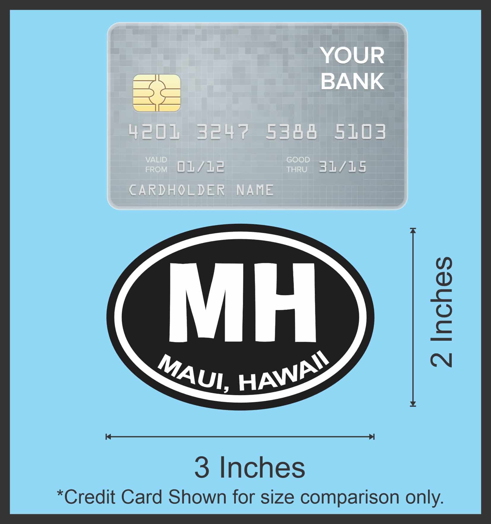 oval shape, bold typography, geographic identifier format - vinyl removable sticker