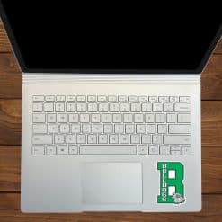 letter R shape, bulldogs text, mascot head graphic - vinyl removable sticker