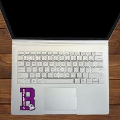 jersey number 8, bulldogs text, bulldog mascot head - vinyl removable sticker