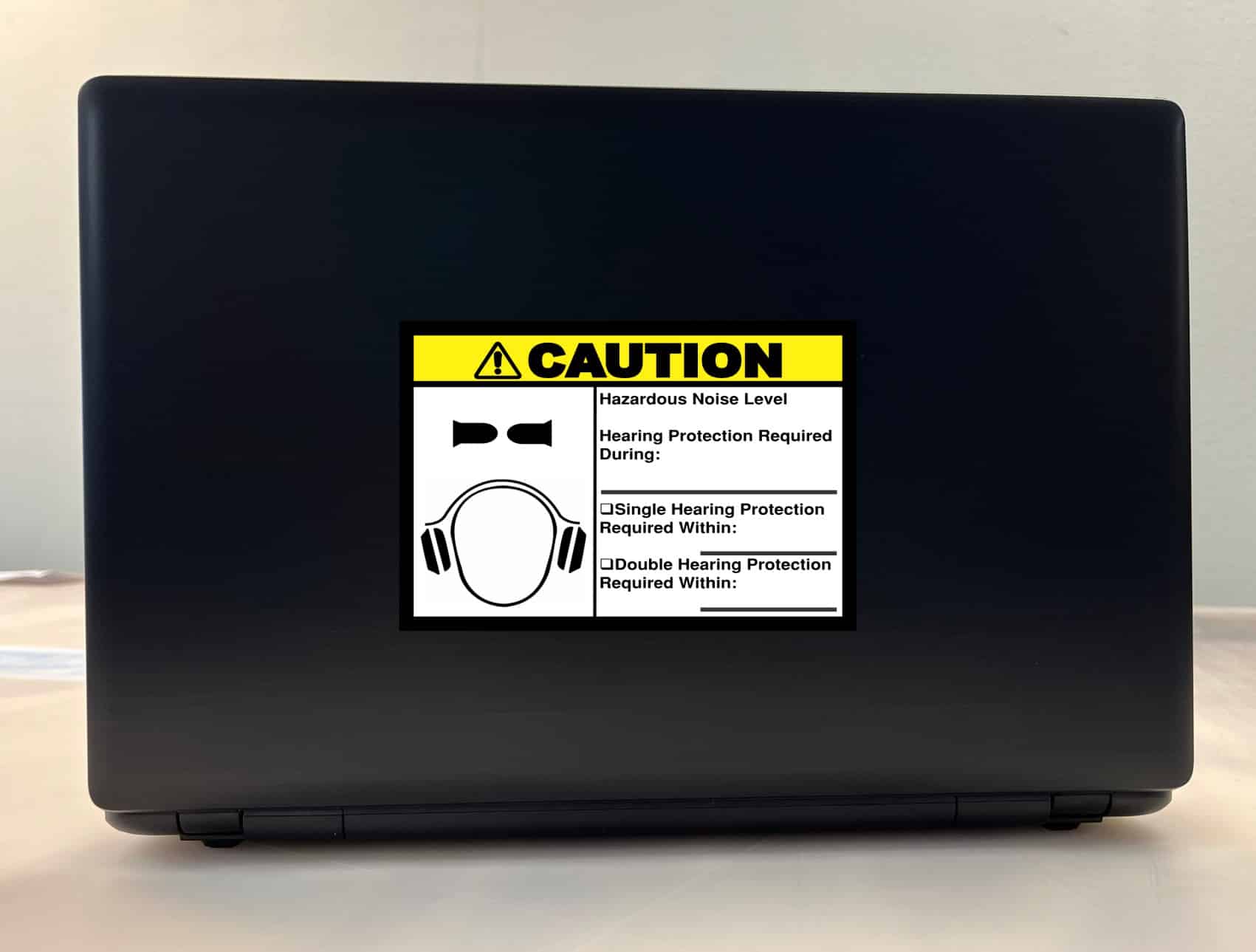 Caution Sticker