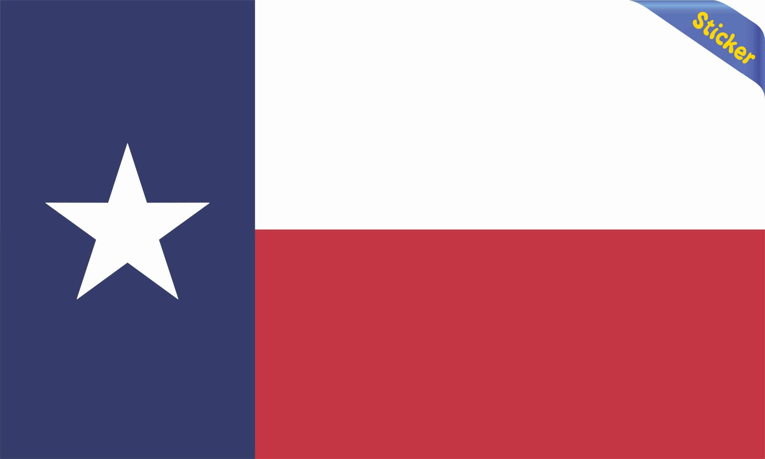 Texas Flag Sticker