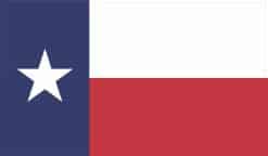 lone star, horizontal stripes, blue square - vinyl removable magnet