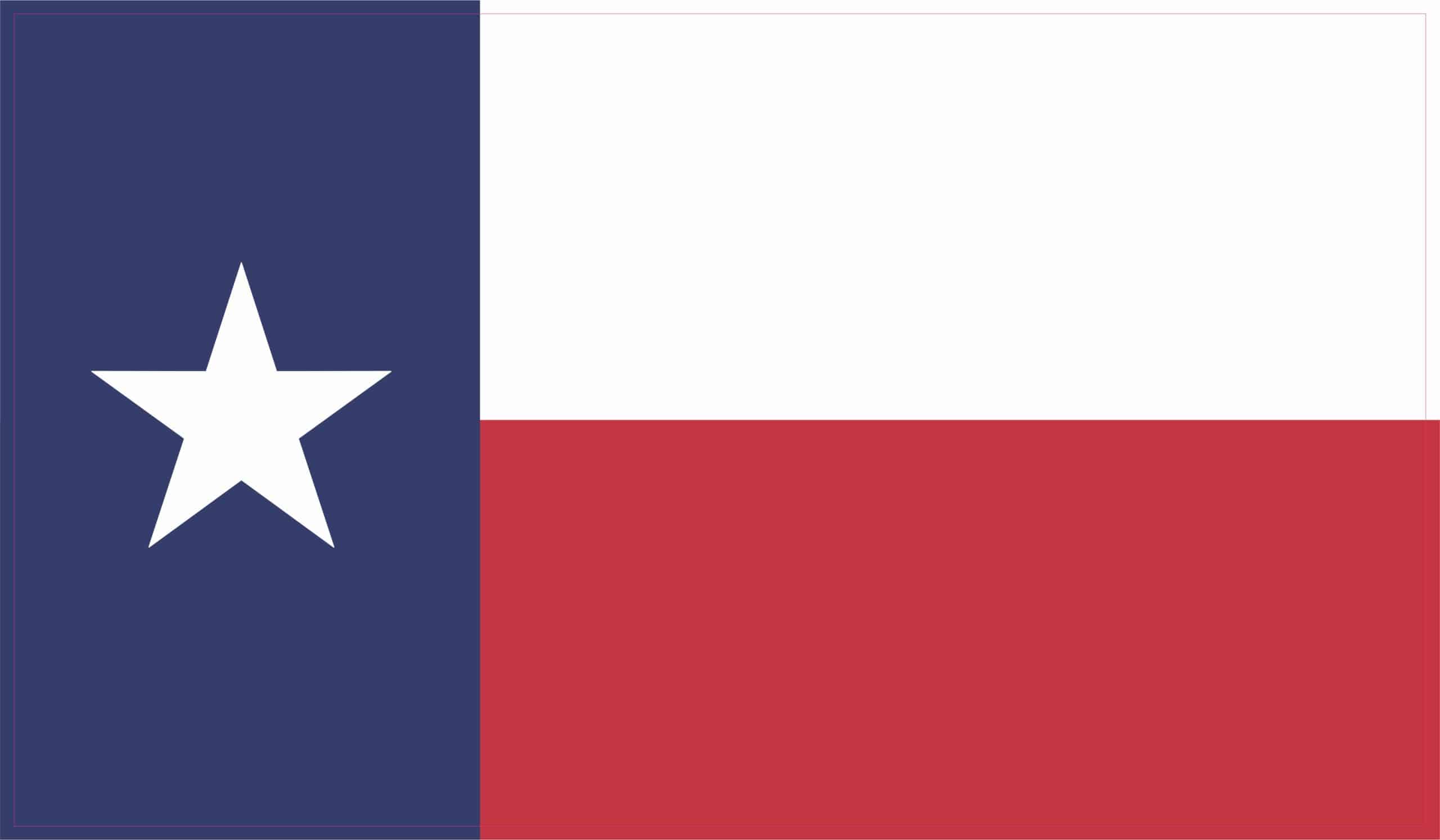 five-pointed white star, blue canton, red and white horizontal stripes - vinyl removable sticker