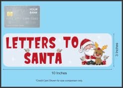 Santa Claus character, reindeer illustration, decorative birds - vinyl removable sticker