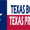 lone star flag, bold typography, patriotic colors - vinyl removable sticker