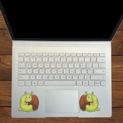 cartoon snails, spiral shells, smiling faces - vinyl removable sticker