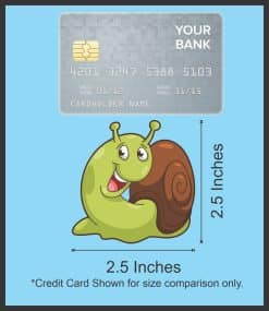 cartoon snails, spiral shells, smiling faces - vinyl removable sticker